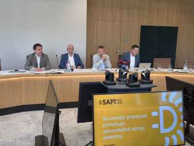 Priemysel a SAPI: Slovensko potrebuje rýchlejší rozvoj obnoviteľných zdrojov